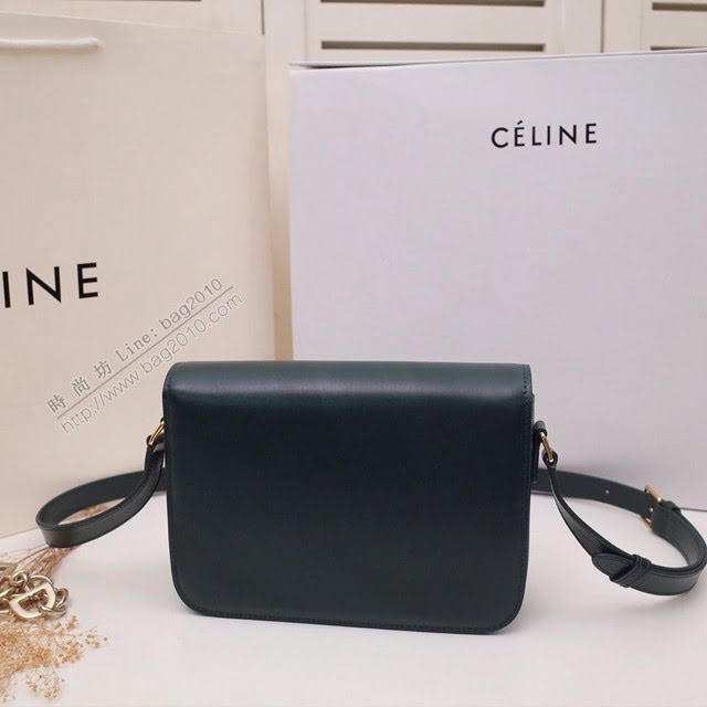 Celine女包 賽琳19年LOGO新顏色 升級版經典box包 凱門迴旋扣 Celine單肩斜挎女包  slyd2147